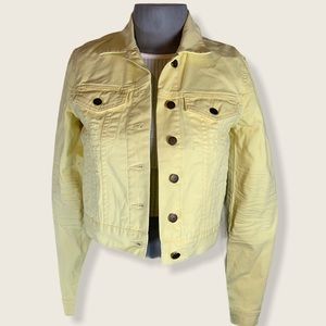 BCBGeneration - yellow denim jacket - XS